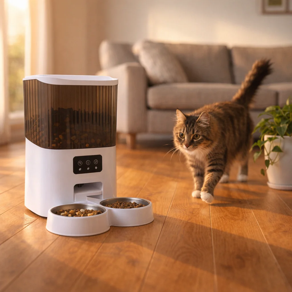 Automatic feeder vs manual feeding cat comparison - which is better for your pet