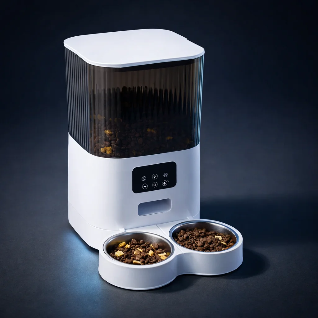 Automatic Pet Feeder WiFi Camera with Smart Dispenser - studio view